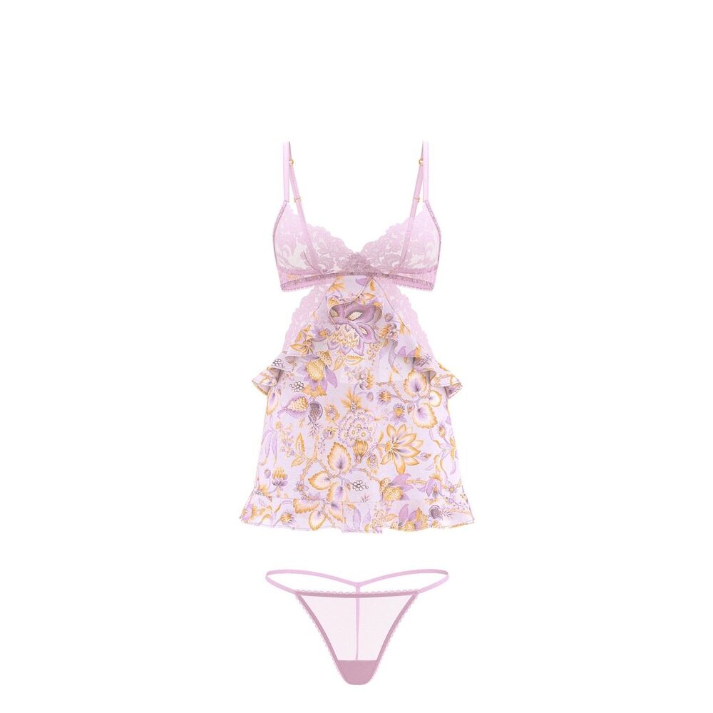 NWT Victoria's Secret Lingerie Very Sexy Vintage Blossom Babydoll Set Size S